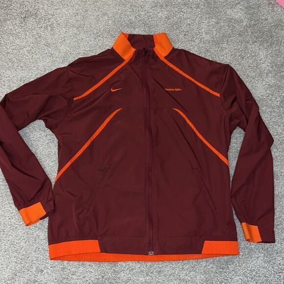 Boys Nike team authentic Virginia VT Tech Hokie’s team youth jacket full zipper - Picture 1 of 9